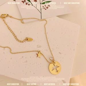 18k Gold Plated Star&Crystal Necklaces